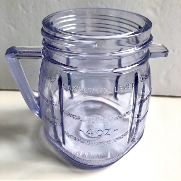 NEW Vintage OSTER Replacement Mini Blender 1 Cup 8oz Plastic Jar Container NWOT - Picture 1 of 14